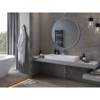 Kulaté zrcadlo MEXEN LOFT 100 cm - bílý rám, 9850-100-100-000-20