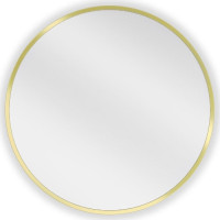 Kulaté zrcadlo MEXEN LOFT 50 cm - zlatý rám, 9850-050-050-000-50