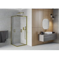 Sprchový kout MEXEN RIO gold transparent - 70x70 cm, 860-070-070-50-00