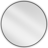 Kulaté zrcadlo MEXEN LOFT 80 cm - černý rám, 9850-080-080-000-70