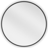 Kulaté zrcadlo MEXEN LOFT 50 cm - černý rám, 9850-050-050-000-70