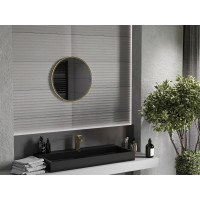 Kulaté zrcadlo MEXEN LOFT 50 cm - zlatý rám, 9850-050-050-000-50