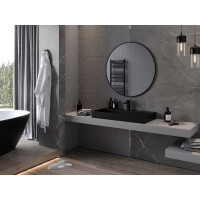 Kulaté zrcadlo MEXEN LOFT 95 cm - černý rám, 9850-095-095-000-70