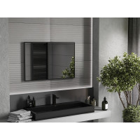 Obdélníkové zrcadlo MEXEN LOFT 90x60 cm - černý rám, 9852-090-060-000-70
