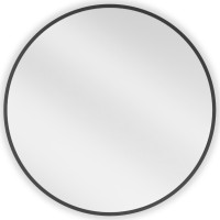 Kulaté zrcadlo MEXEN LOFT 60 cm - černý rám, 9850-060-060-000-70