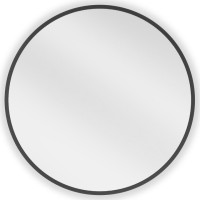 Kulaté zrcadlo MEXEN LOFT 30 cm - černý rám, 9850-030-030-000-70