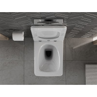 Závěsné WC MEXEN VERA RIMLESS - bílé + Duroplast sedátko slim, 30164000