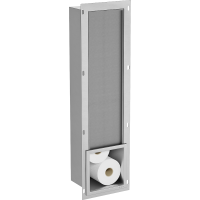 Podomítkový zásobník toaletního papíru MEXEN X-WALL - kovový - inox, 1915