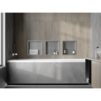 Zápustná police do zdi Mexen X-Wall-R 30x30 cm - inox, 1910303010