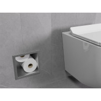 Podomítkový zásobník toaletního papíru MEXEN X-WALL - kovový - inox, 1915