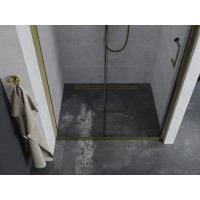 Sprchové dveře MEXEN APIA GOLD 130 cm - zlaté, 845-130-000-50-00