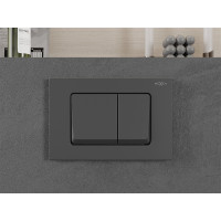 Ovládací tlačítko splachovadla pro modul FENIX XS typ 10 - gun grey - dvojčinné, 601066