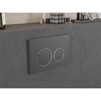 Ovládací tlačítko splachovadla pro modul FENIX XS - gun grey - dvojčinné, 600766