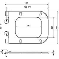 Duroplast WC sedátko MEXEN TEO - SlimBall - softclose - bílé, 39070100