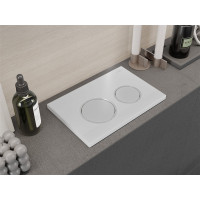 Ovládací tlačítko splachovadla pro modul FENIX XS - bílé matné - dvojčinné, 600720