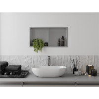 Zápustná police do zdi Mexen X-Wall-R 30x60 cm - inox, 1910603010S