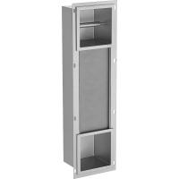 Podomítkový držák toaletního papíru MEXEN X-WALL se zásobníkem - kovový - inox, 1914