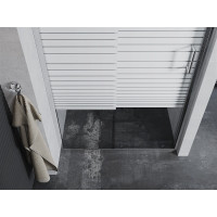 Sprchové dveře MEXEN APIA 150 cm - STRIPE, 845-150-000-01-20
