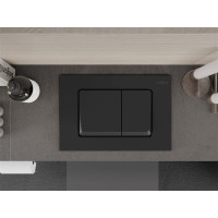 Ovládací tlačítko splachovadla pro modul FENIX XS typ 10 - gun grey - dvojčinné, 601066