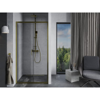 Sprchové dveře MEXEN APIA GOLD 130 cm - zlaté, 845-130-000-50-00