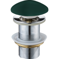 Click/clack zátka MEXEN - bez přepadu - s keramickou hlavou - tmavě zelená matná, 79910-47