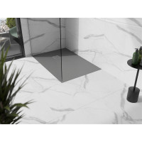 Sprchová vanička MEXEN STONE+ 80x130 cm - betonová šedá - minerální kompozit, 44618013