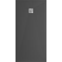 Sprchová vanička MEXEN STONE+ 90x160 cm - tmavě šedá - minerální kompozit, 44719016