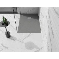 Sprchová vanička MEXEN STONE+ 80x110 cm - betonová šedá - minerální kompozit, 44618011