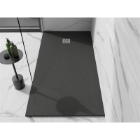 Sprchová vanička MEXEN STONE+ 100x200 cm - tmavě šedá - minerální kompozit, 44711020