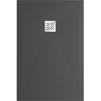 Sprchová vanička MEXEN STONE+ 100x120 cm - tmavě šedá - minerální kompozit, 44711012