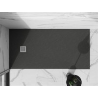 Sprchová vanička MEXEN STONE+ 80x180 cm - tmavě šedá - minerální kompozit, 44718018