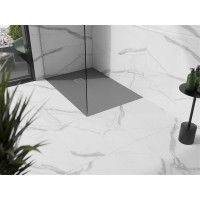 Sprchová vanička MEXEN STONE+ 80x100 cm - betonová šedá - minerální kompozit, 44618010