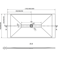 Sprchová SMC vanička MEXEN TORO 70x200 cm - bílá, 43107020