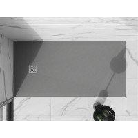 Sprchová vanička MEXEN STONE+ 70x160 cm - betonová šedá - minerální kompozit, 44617016