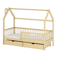 Dětská domečková postel OTAKAR se šuplíky - 200x90 cm