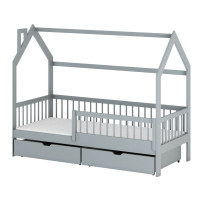 Dětská domečková postel OTAKAR se šuplíky - 200x90 cm