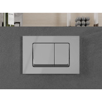 Ovládací tlačítko splachovadla pro modul FENIX XS typ 10 - chromové - dvojčinné, 601001
