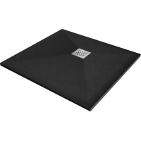 Sprchová vanička MEXEN STONE+ 100x100 cm - černá - minerální kompozit, 44701010