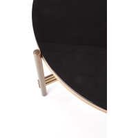 Konferenční stolek ISMENA - černý/zlatý