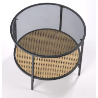 Konferenční stolek DAKOTA - kouřové sklo/kov