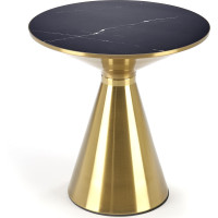 Konferenční stolek TRIBECA - černý mramor/zlatý