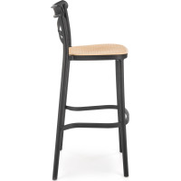 Barová židle HORACIO - černá/hnědá