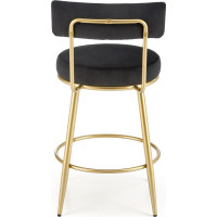 Barová židle ISLA - černá/zlatá