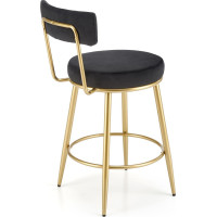 Barová židle ISLA - černá/zlatá
