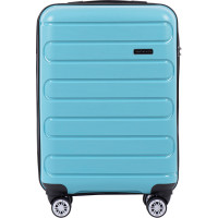 Moderní cestovní kufr BULK - vel. S - světle modrý - TSA zámek