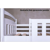 Dětská domečková postel s přistýlkou a šuplíky DAISY - 200x90 cm - bílá