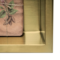 Zápustná police do zdi REA 30x60 cm - broušená zlatá