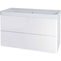 Nábytkové dvojumyvadlo - 101x47,5x20,5 cm -bílé