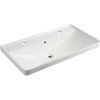 Nábytkové dvojumyvadlo - 101x47,5x20,5 cm -bílé