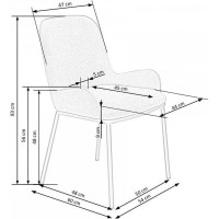 Jídelní židle CHARLEE - béžová